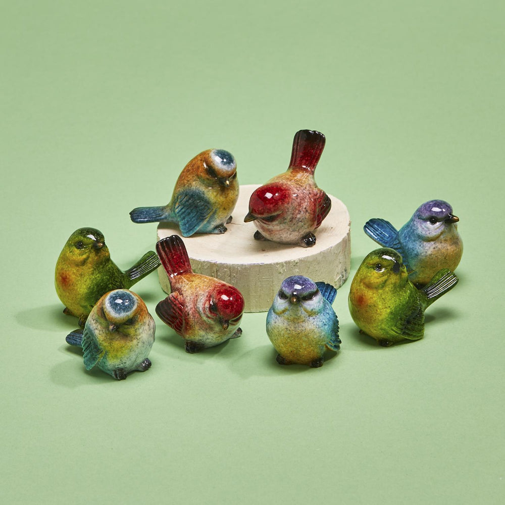 Hand - Painted Decorative Birds in Assorted Colors by Two's Company