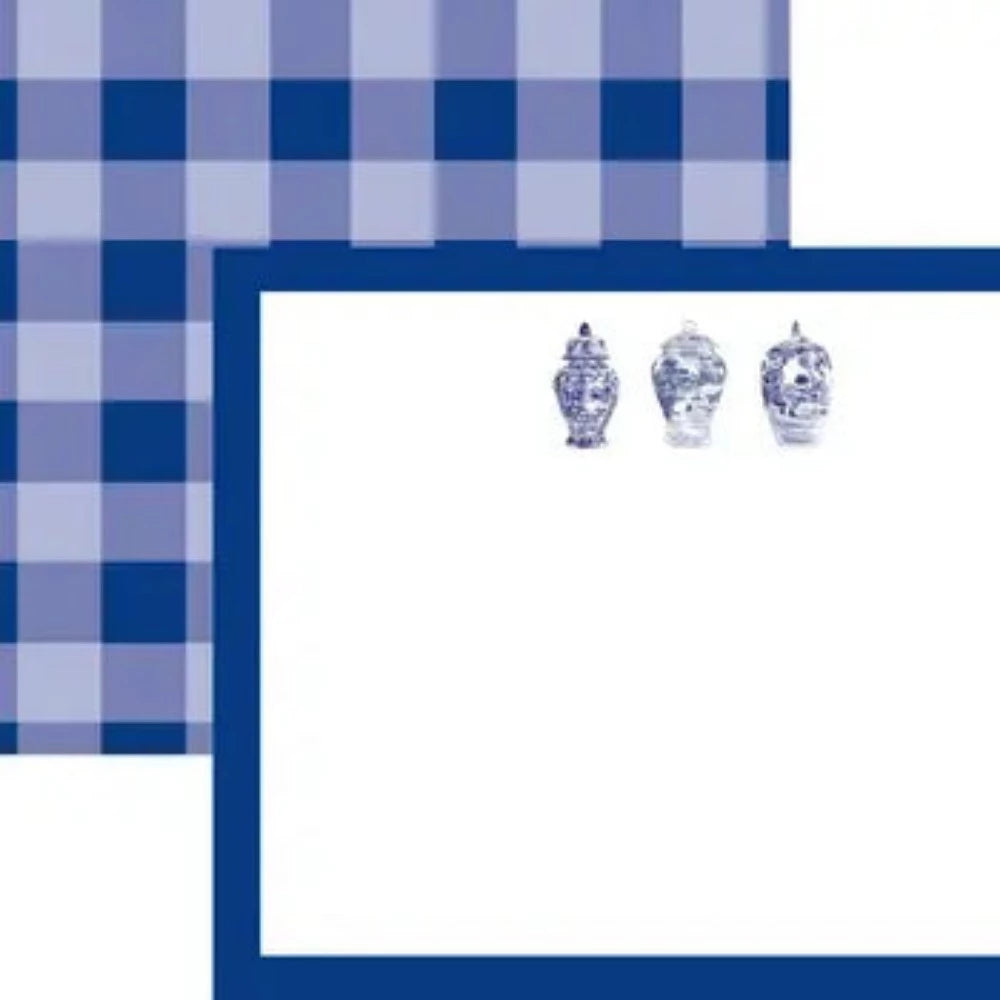 Donovan Designs Ginger Jar Themed Boutique Flat Stationery Cards