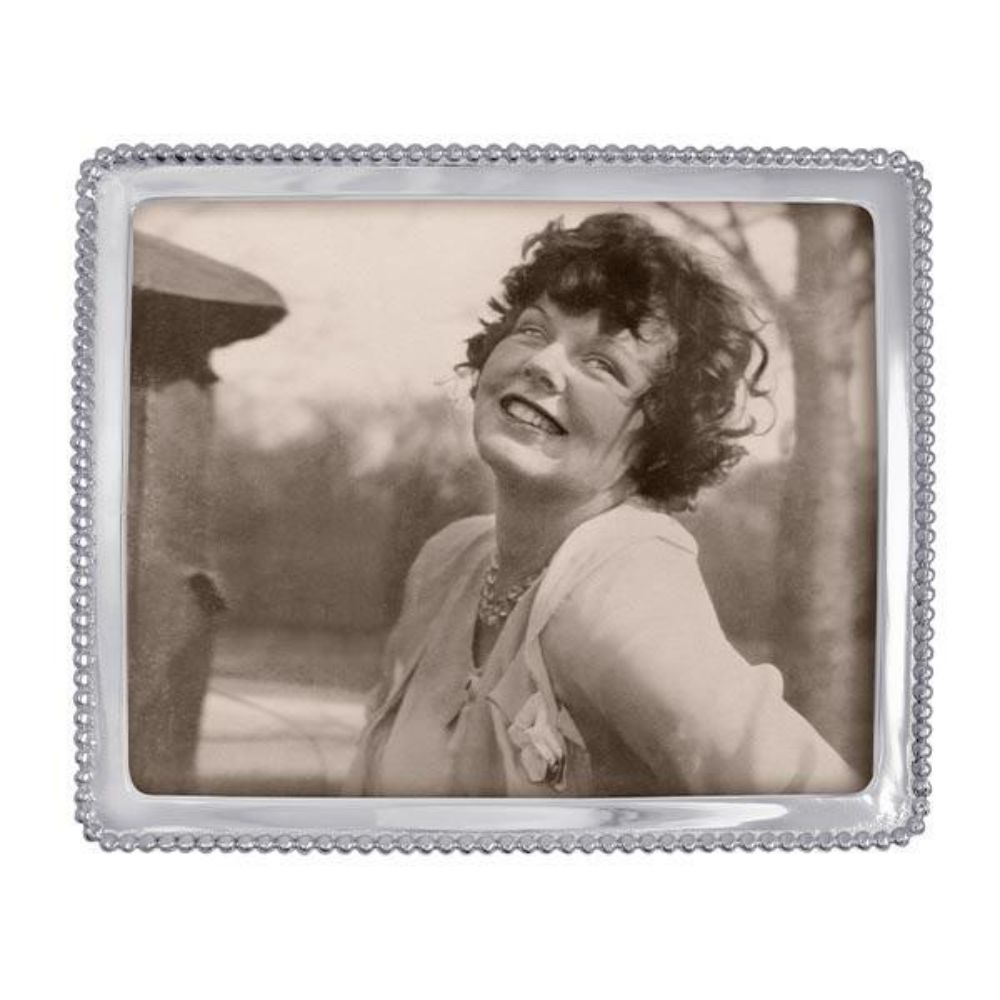 Beaded Ornamental Mariposa Picture Frame - Part of the Classic String of Pearls Collection