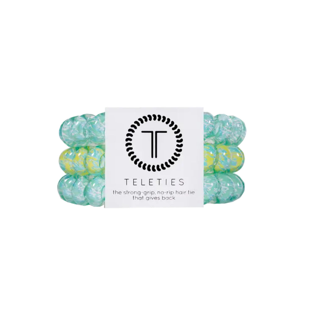 TELETIES Set of 3 Large-sized Hair Ties for Women's Hairstyling