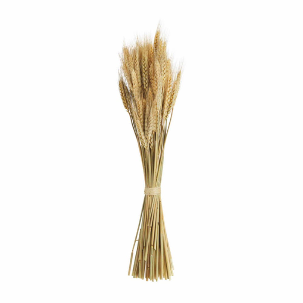 Thanksgiving Decorative Tall Wheat Bundle Made from Preserved Gold Flax