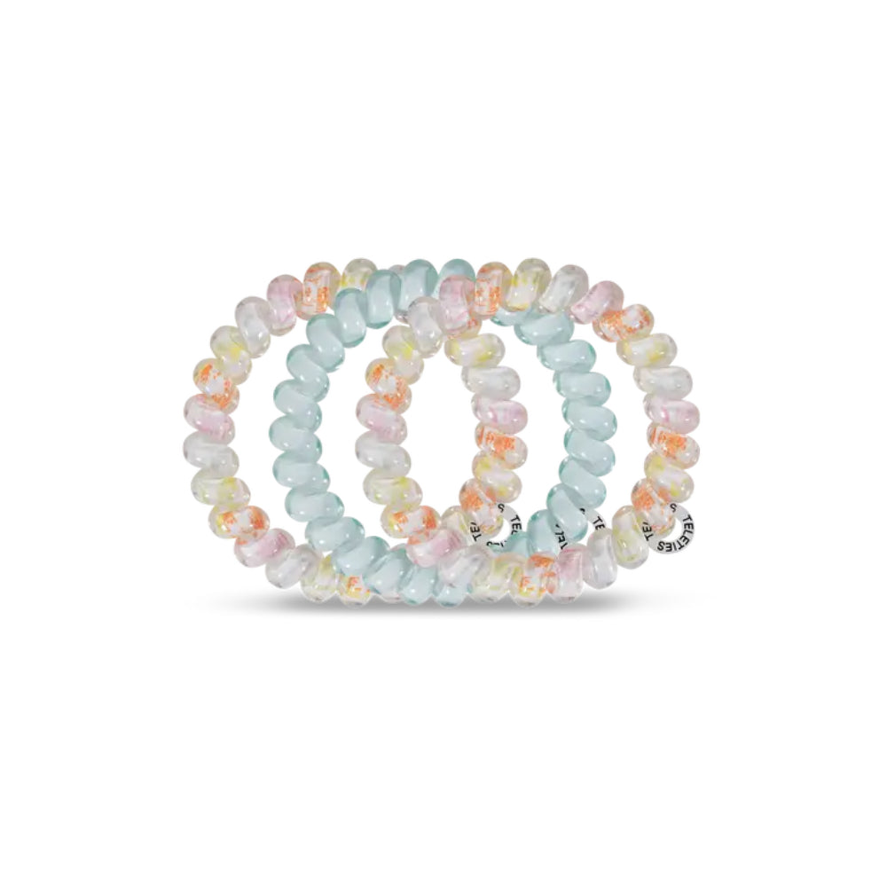 TELETIES Set of 3 Large-sized Hair Ties for Women's Hairstyling