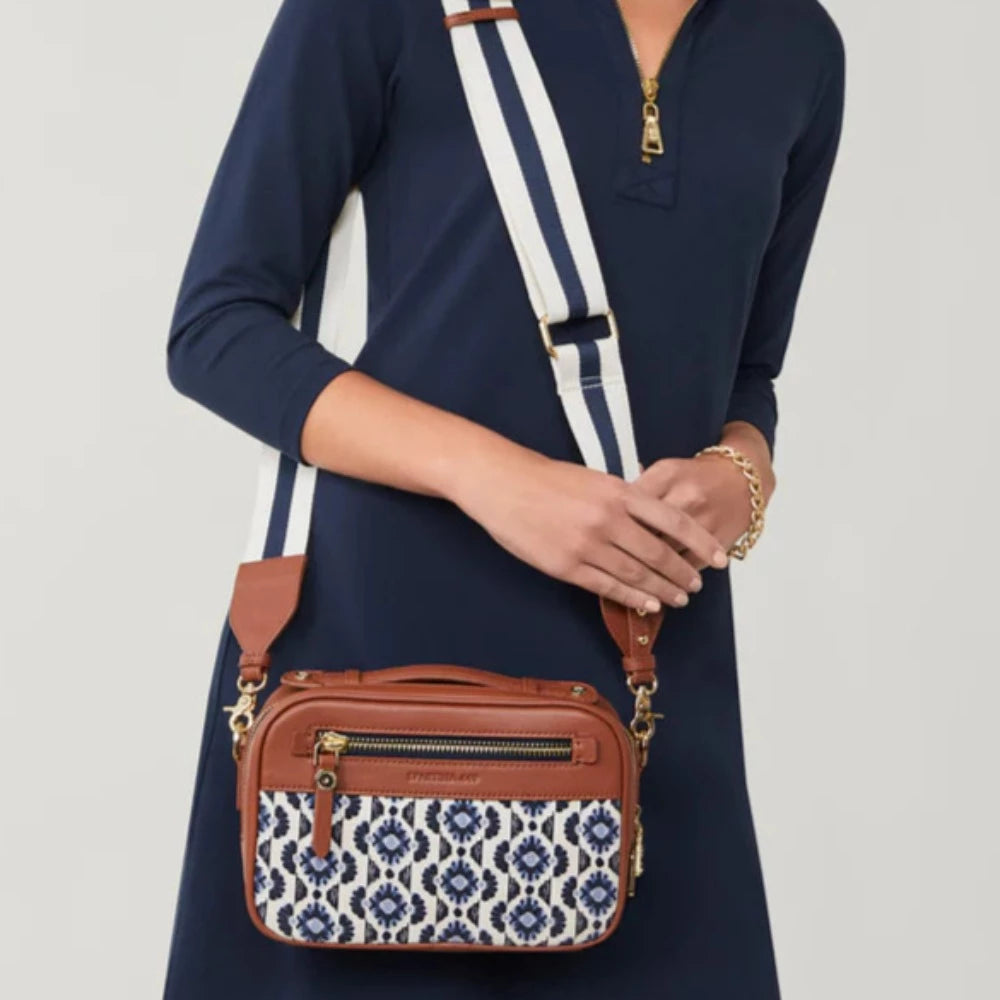 Spartina Ellie Women's Fashionable Striped Crossbody Bag for Marsh Boardwalk Adventures