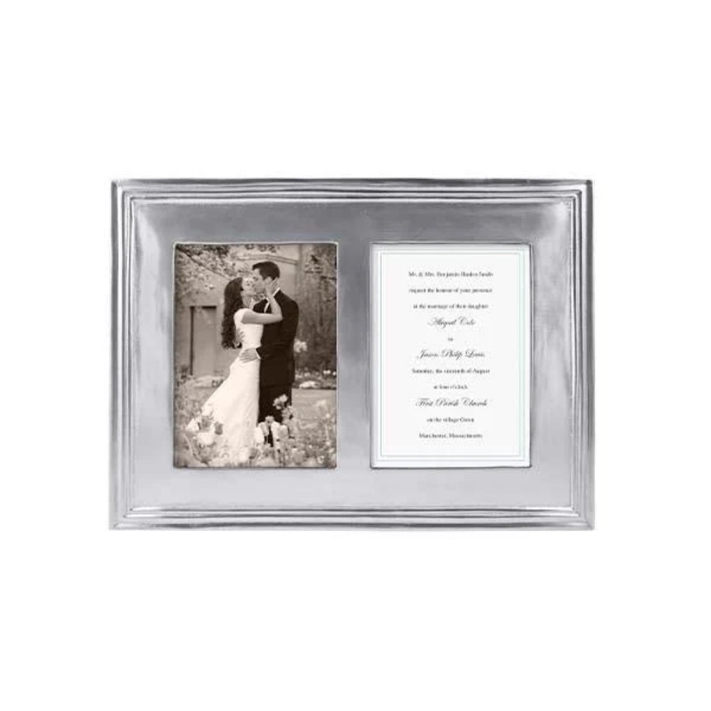 Mariposa Classic 5x7 Double Photo Frame for Weddings and Special Occasions