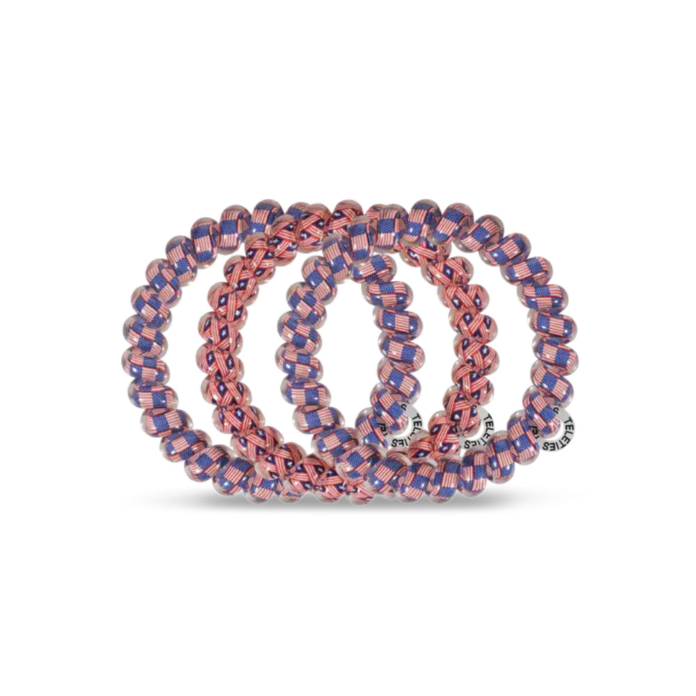 TELETIES Small Hair Ties - Stylish Set of 3 for Everyday Use