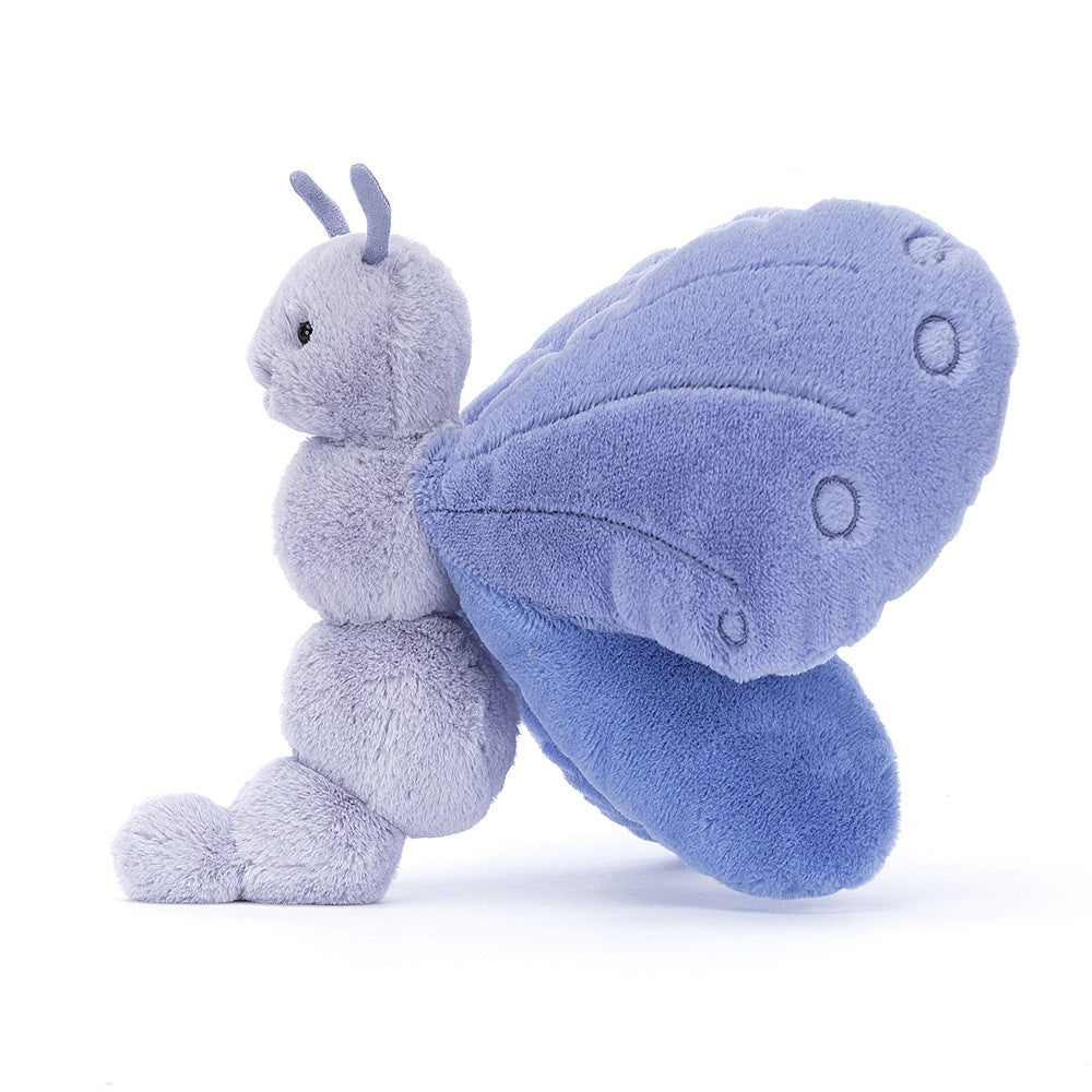 Adorable Jellycat Indigo and Lavender Bluebell Butterfly Toy