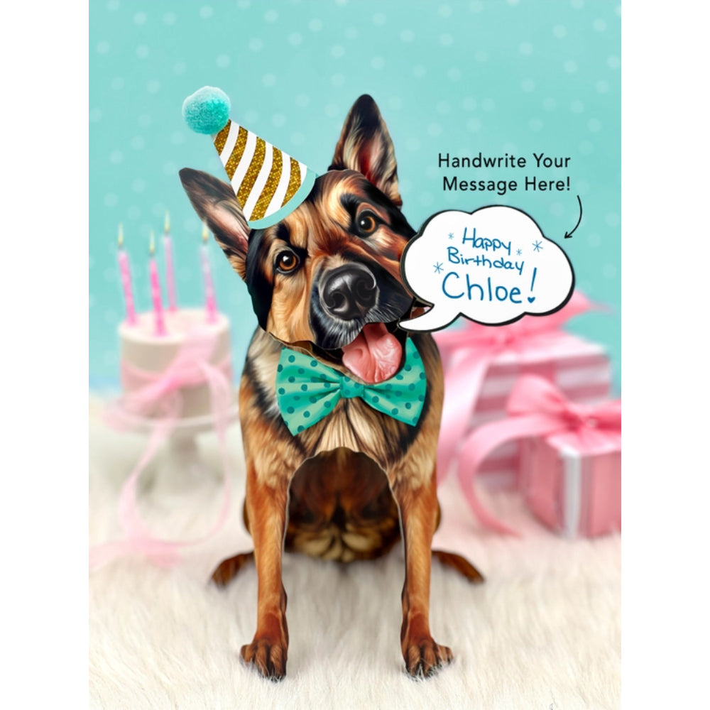 FreshCut Paper LLC's Adorable Pop - Up German Shepherd Greeting Card Set