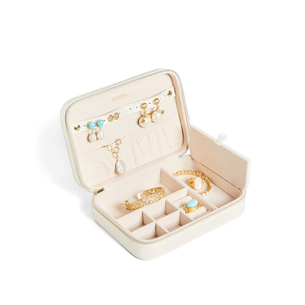 Pearlized Spartina XL Jewelry Travel Case for Storing Precious Jewelry