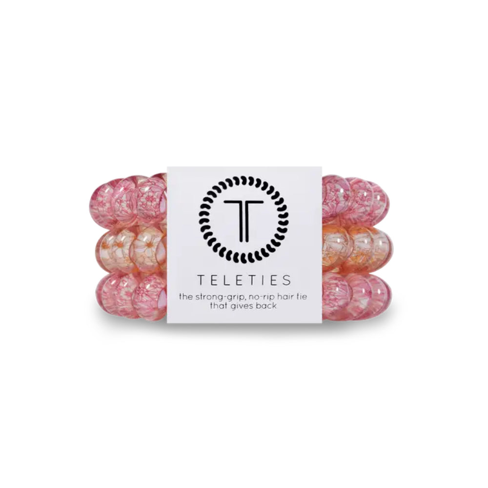 TELETIES Set of 3 Large-sized Hair Ties for Women's Hairstyling