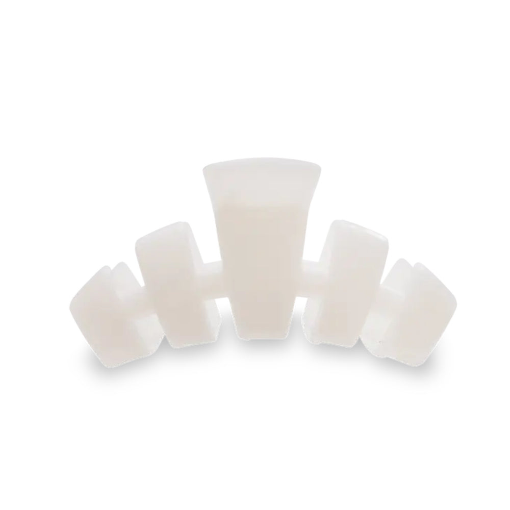 TELETIES Coconut White Bendable Hair Clips for All Hair Types