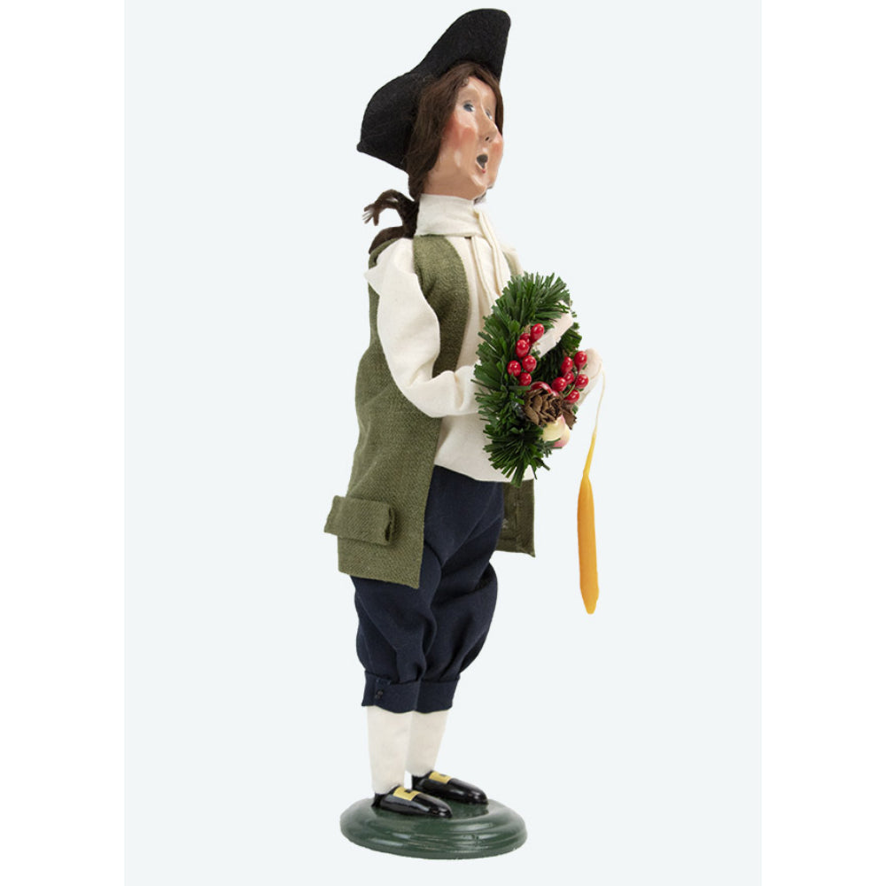 Byer's Choice Colonial Man Caroler from 2024 Historical Collection