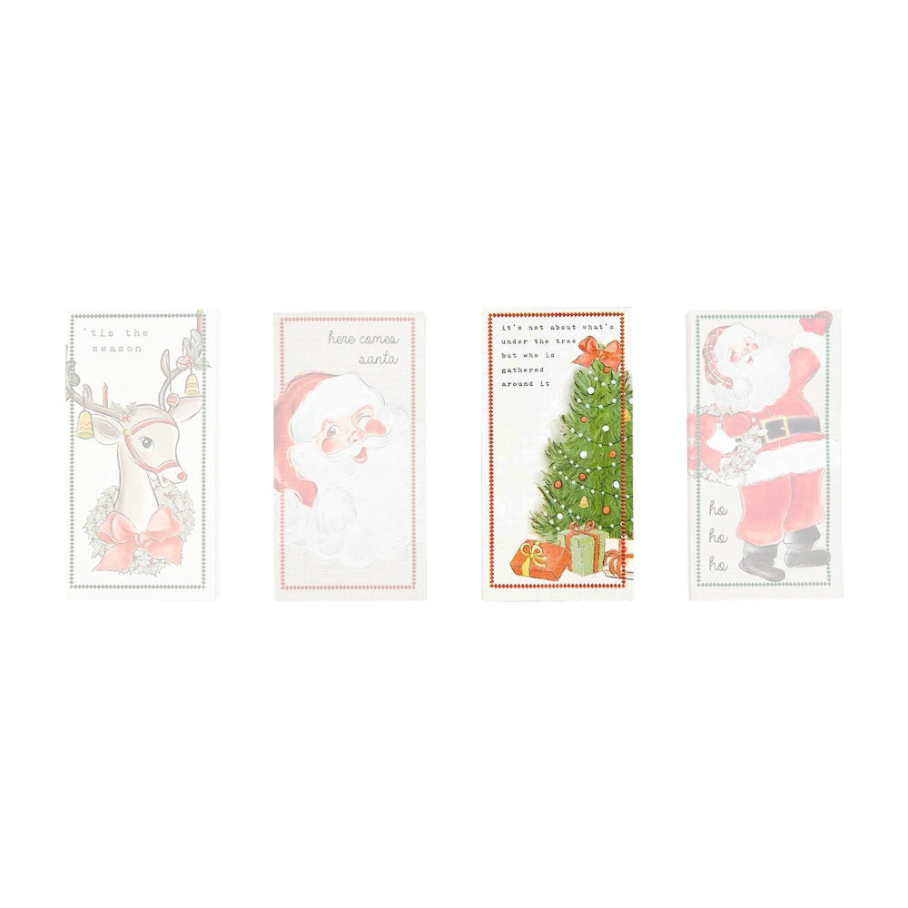 Mud Pie Christmas-themed Paper Guest Towel Set for Party Use