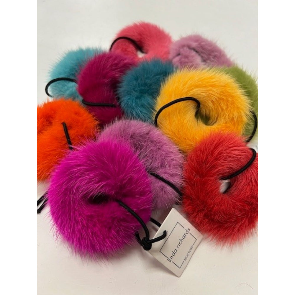 Authentic Mink Scrunchies in a Vibrant Brights Assortment