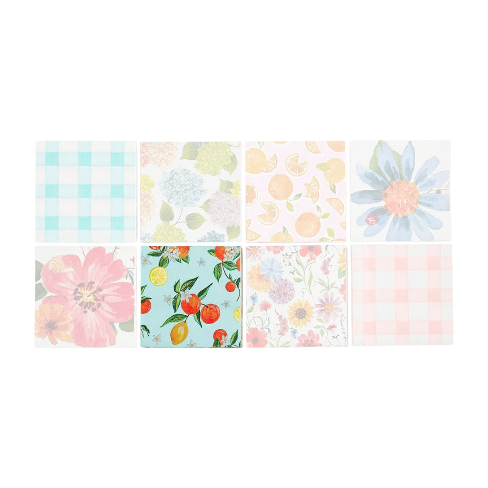 Mud Pie Spring-themed Individual Napkins in Various Designs