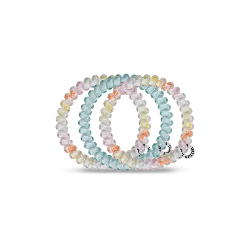 TELETIES Small Hair Ties - Stylish Set of 3 for Everyday Use
