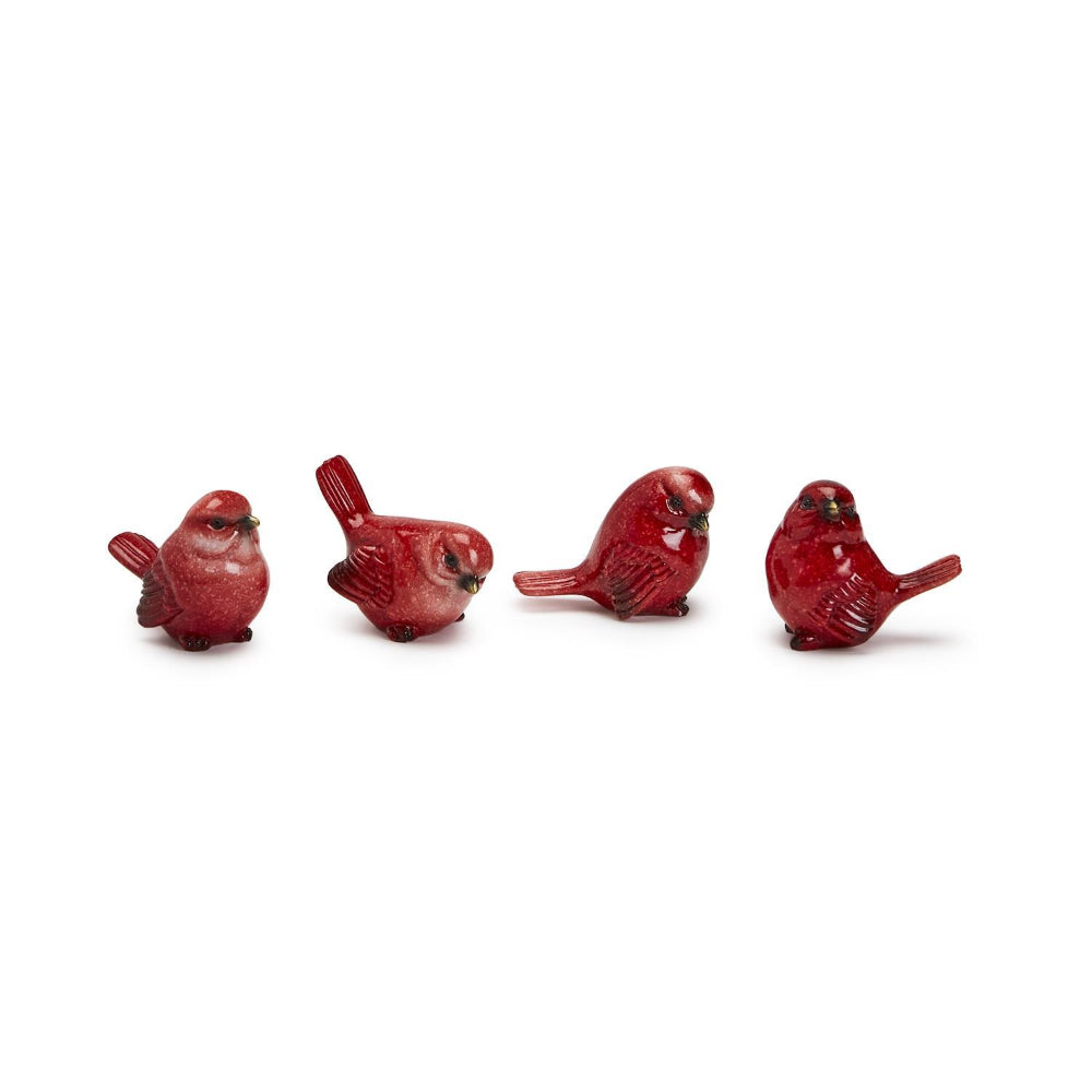 Two's Company Individually Sold Hand - Painted Assorted Red Cardinal Bird Sculptures
