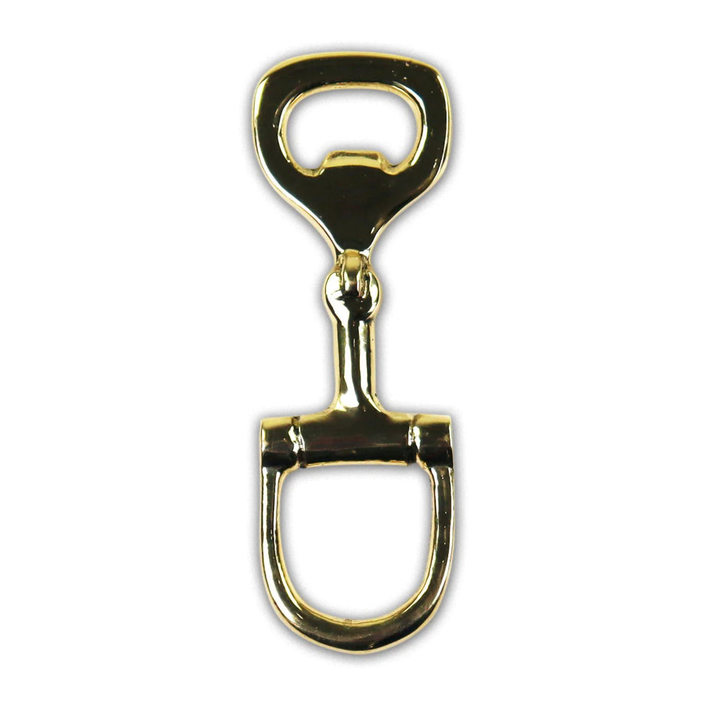 Equestrian-Style Pomegranate-Inspired Brass Snaffle Design Bottle Opener for Home Bars