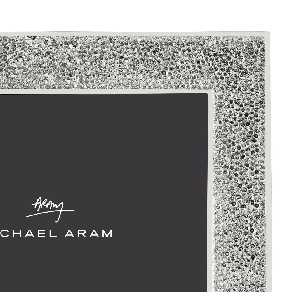 Michael Aram Shagreen Nickelplate Photo Frame with Subtle Shimmer