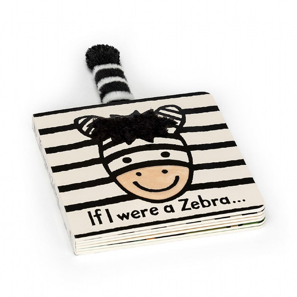 Jellycat Interactive Board Book - If I Were A Zebra