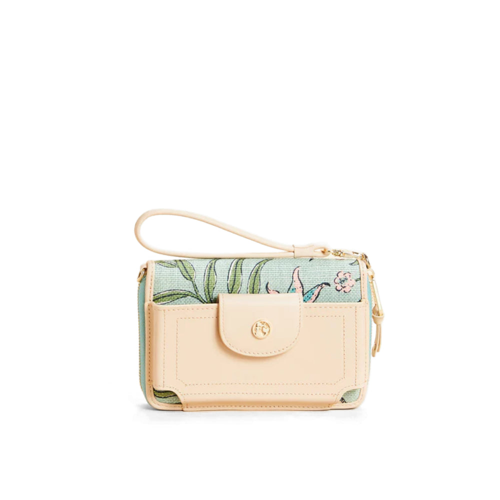 Spartina Stylish Multi - Purpose Phone Wallet with Hamilton Floral Block Design