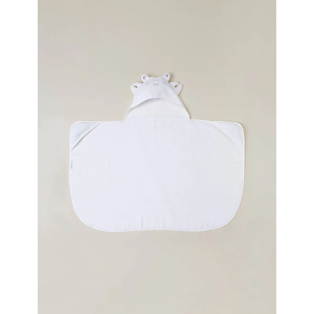 Adorable Barefoot Dreams Organic Cotton Toddler Hooded Towel & Washcloth Set