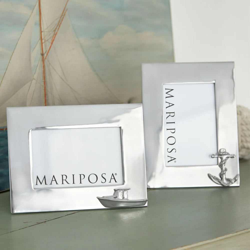 Engravable 4x6 Mariposa Anchor Frame for Maritime Lovers