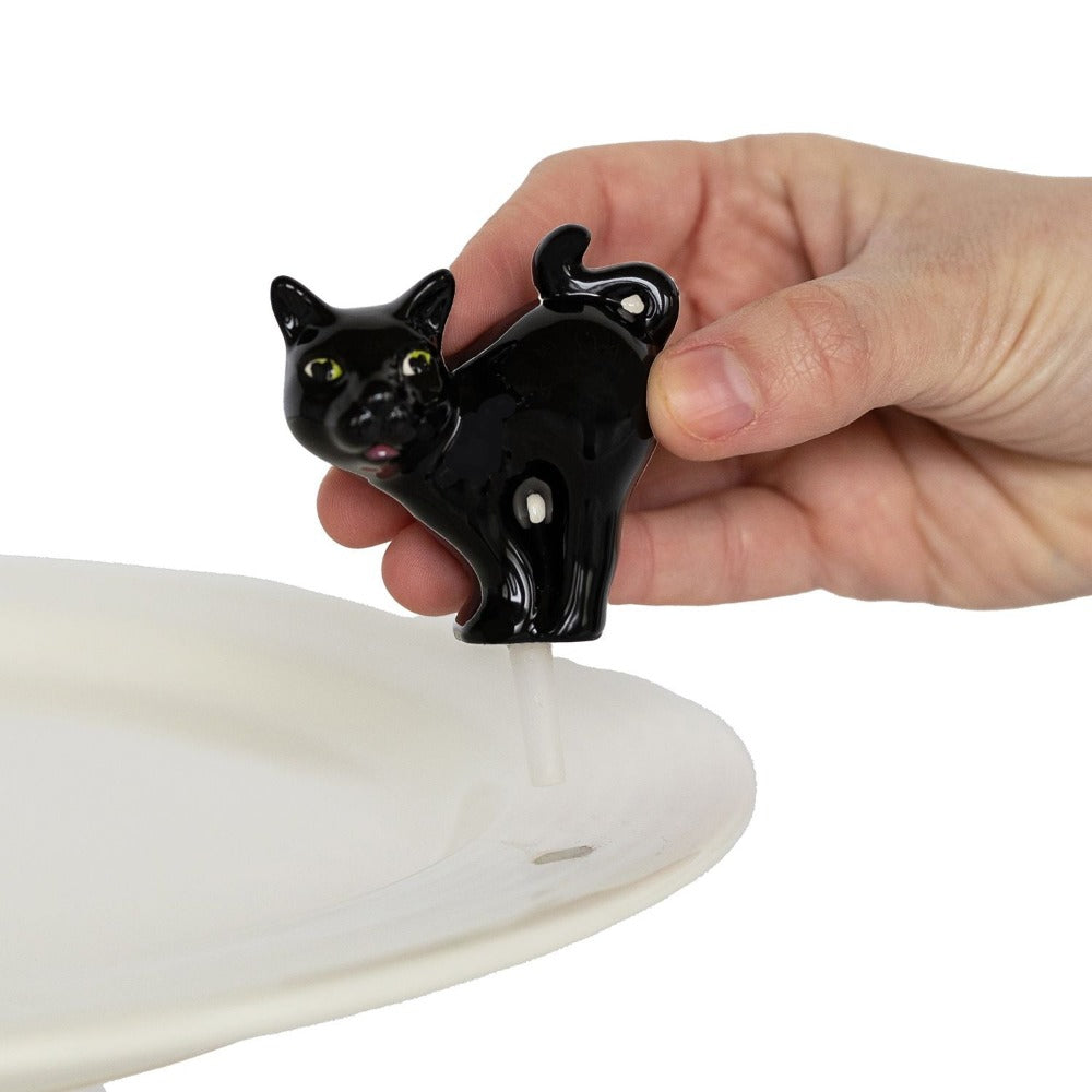 Nora Fleming Charming Halloween Scaredy Cat Miniature Decor Piece