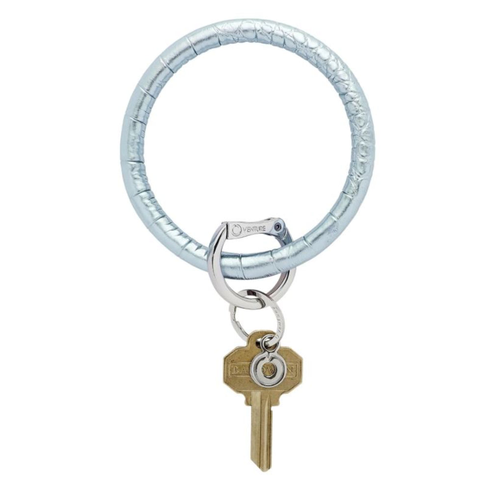 O-VENTURE Croc-Embossed Leather Big O® Key Ring - A Fashionable and Functional Key Holder Collection