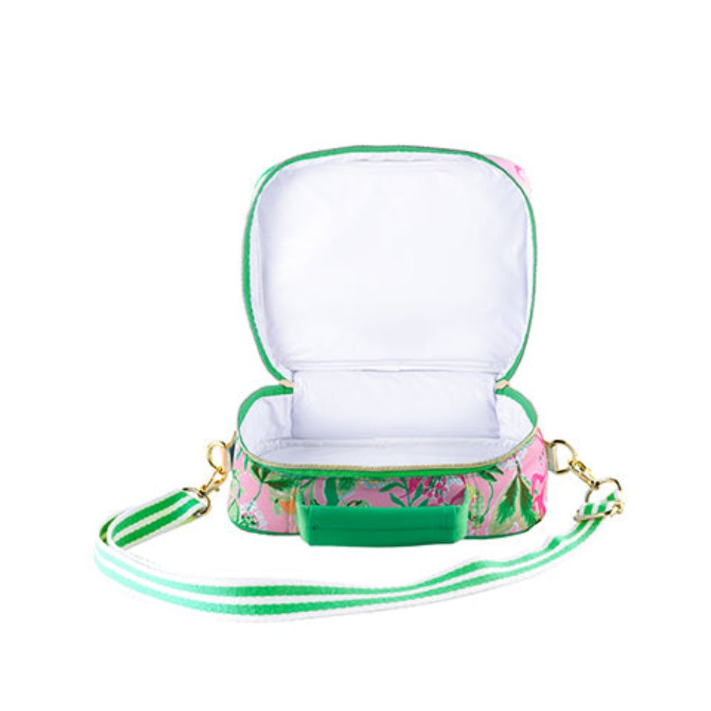 Stylish Lilly Pulitzer Adjustable - Strapped Picnic Lunch Bag