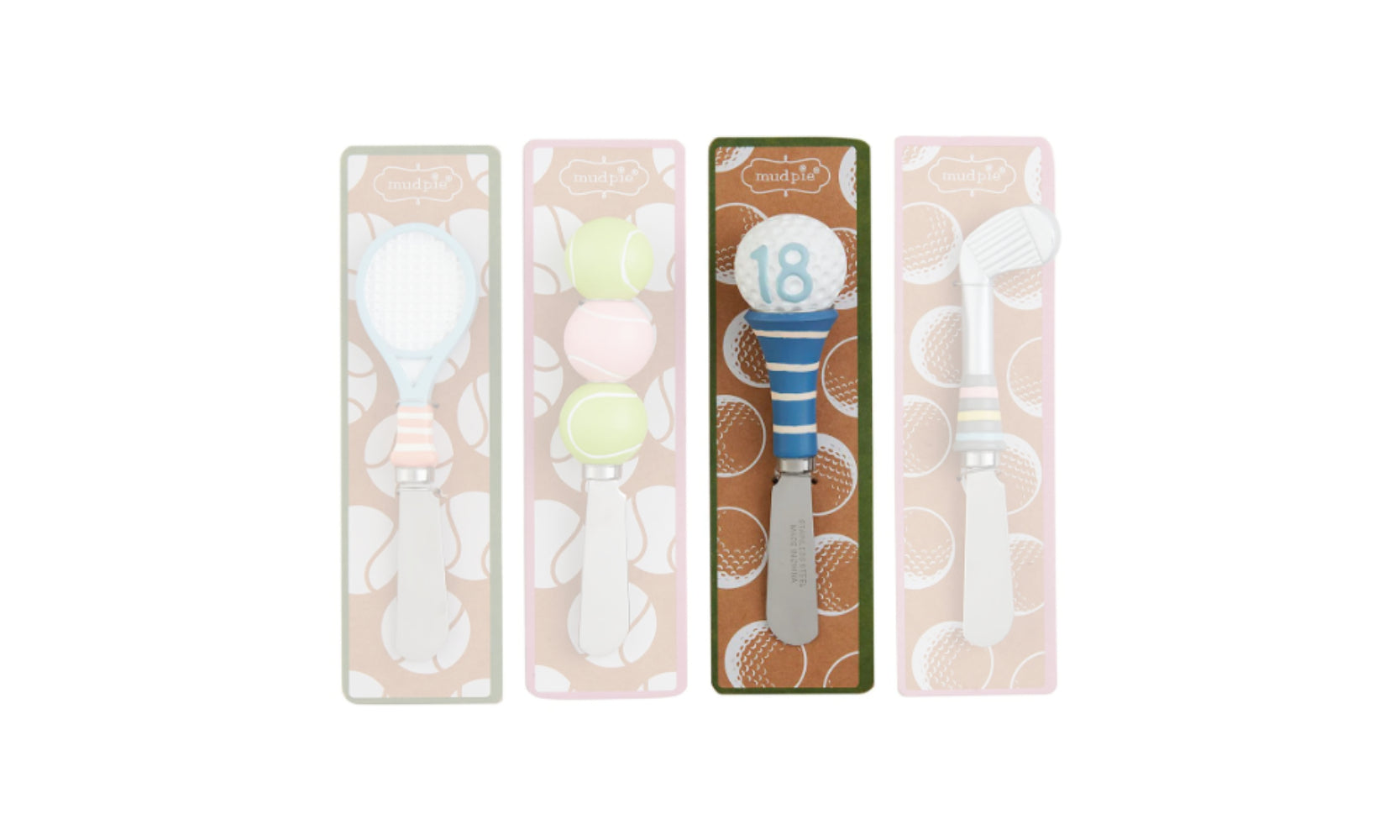 Mud Pie Separately-Sold Tennis and Golf Spreaders Set