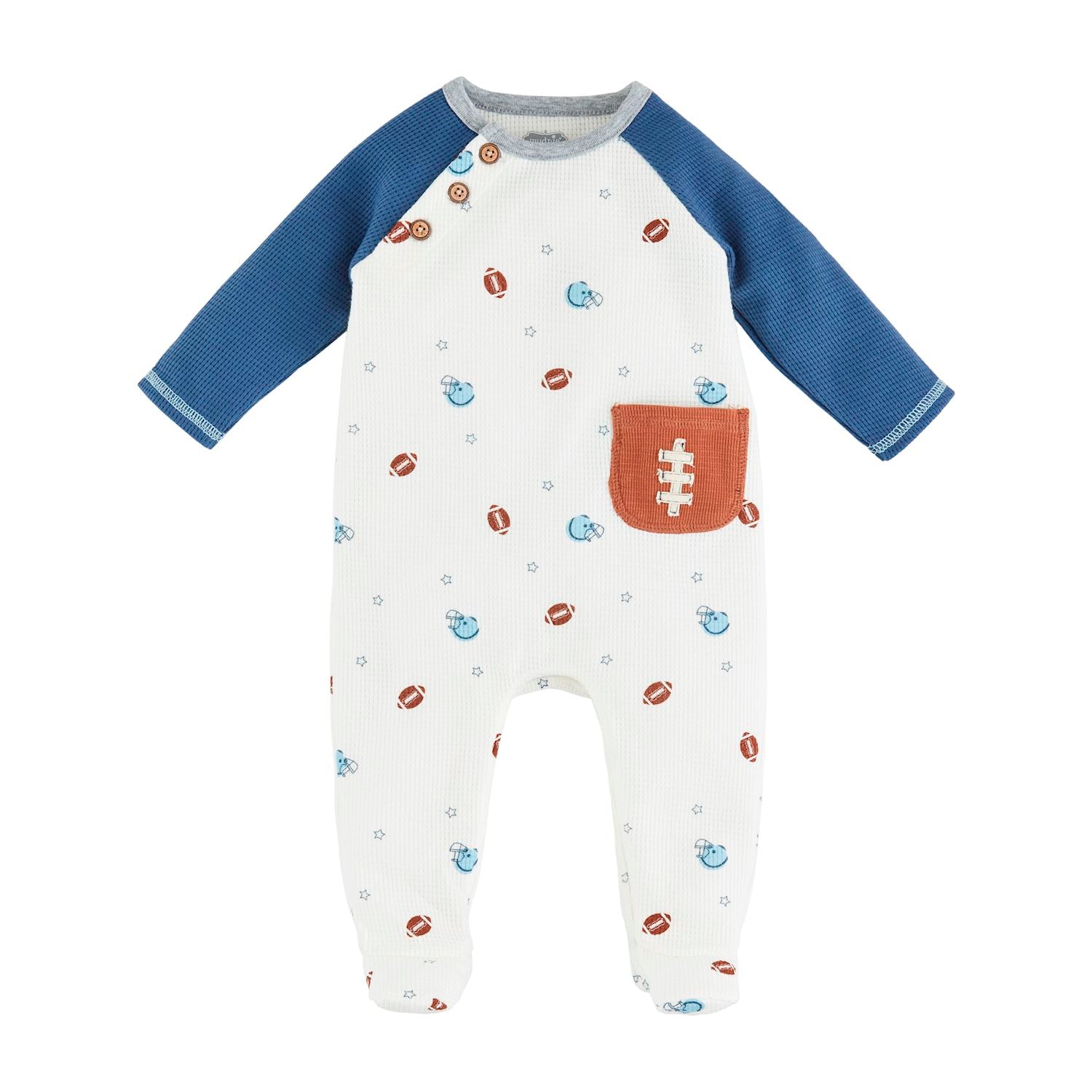 Mud Pie Infant Football - Themed Sleeper for Babies