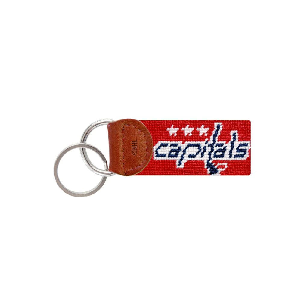Red Smathers & Branson Hand - stitched Washington Capitals Key Fob
