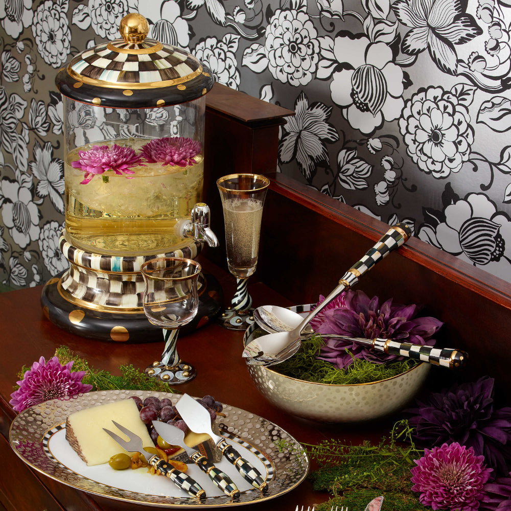 MacKenzie-Childs Handmade Courtly Check Porcelain-Handled Casserole Fork Set