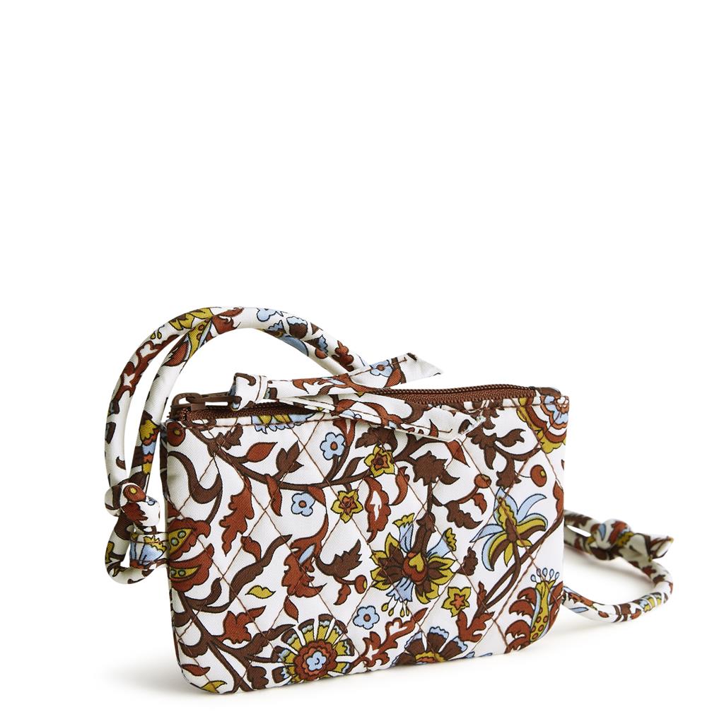 Vera Bradley Cotton Gabardine Zip Card Pouch with Stylish Lanyard