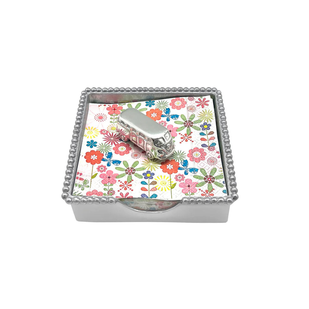 Beaded Volkswagen Bus Napkin Box Set for a Groovy Dining Experience
