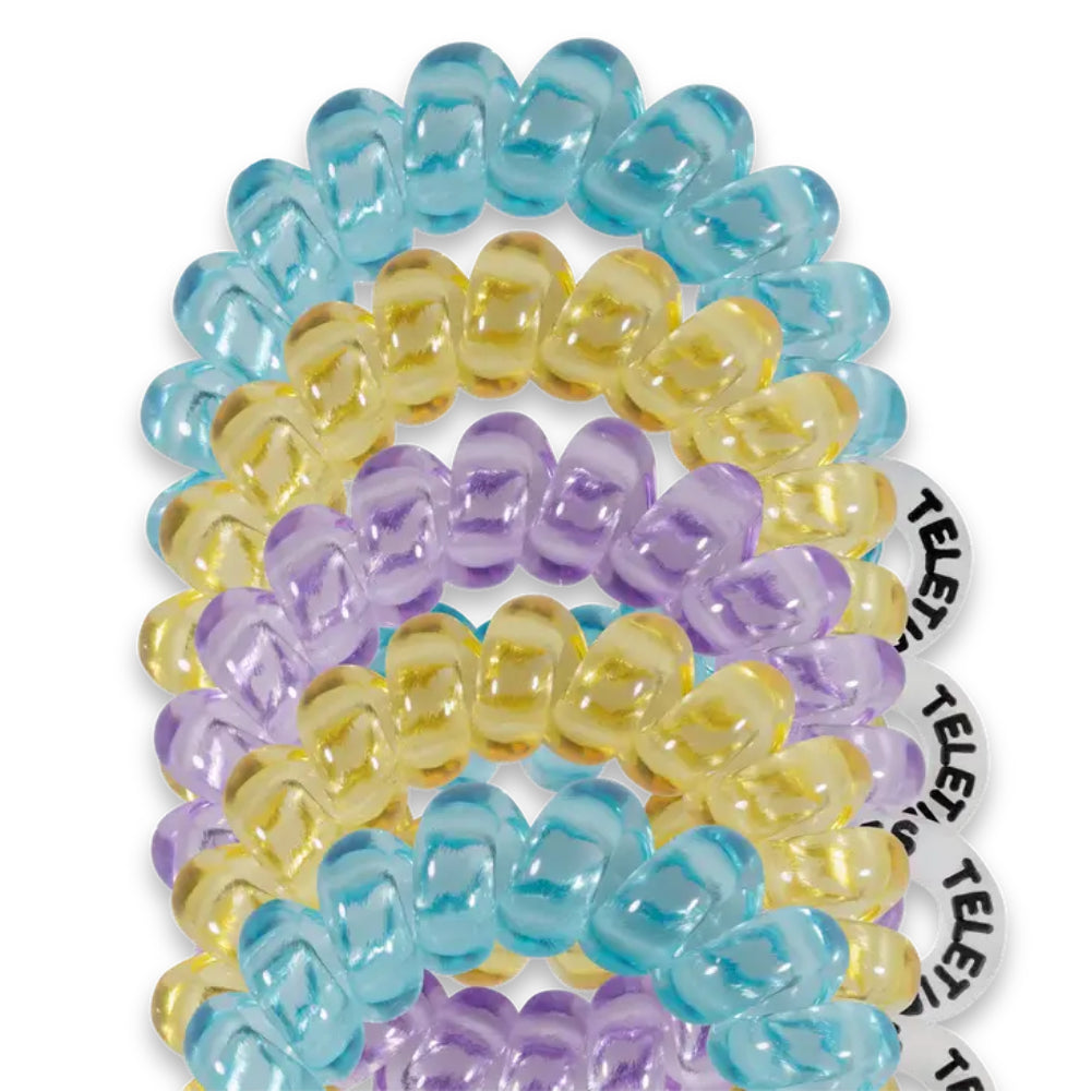 TELETIES Branded Tiny Hair Tie Set - Pack of 5 Pieces