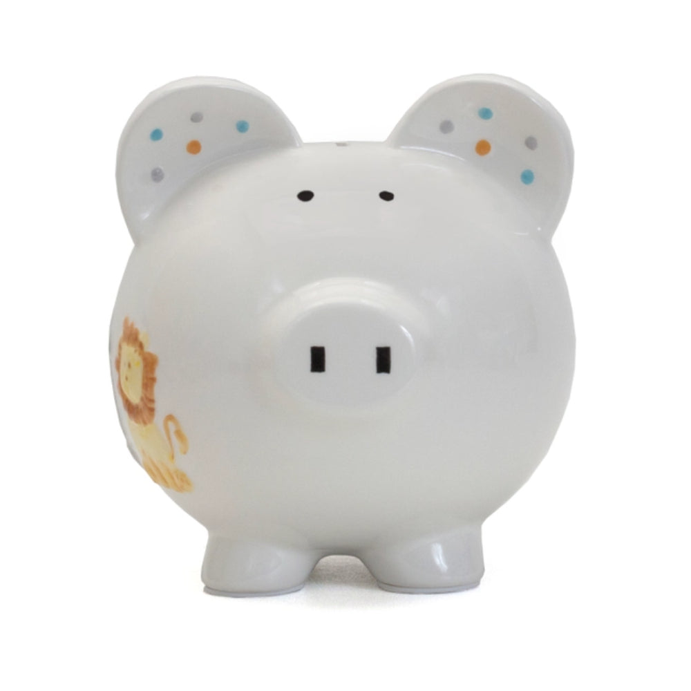 Adorable Child to Cherish Sweet Safari-themed Piggy Bank