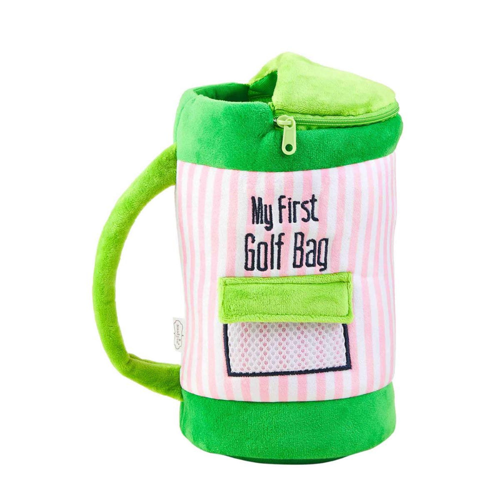 Mud Pie Soft Plush Golf Bag Set with Interactive Accessories