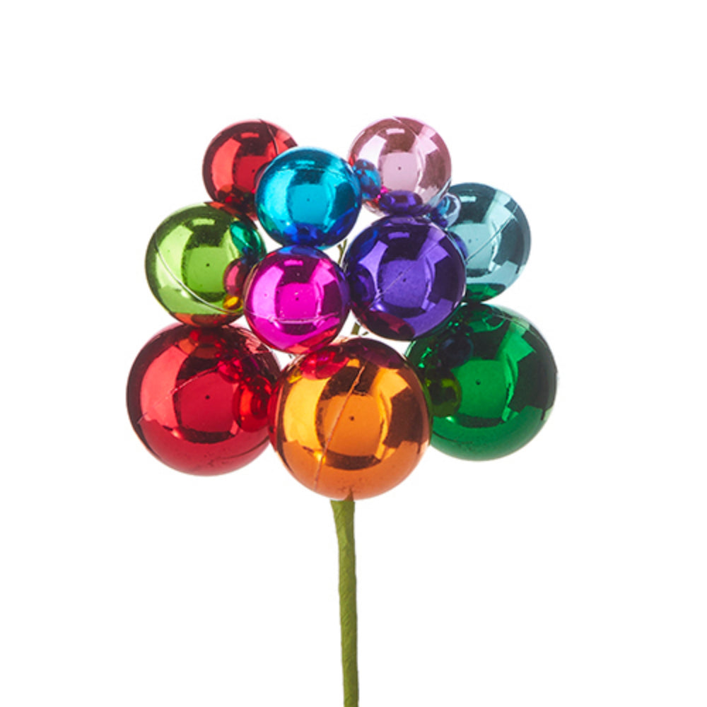 Raz Imports Decorative Ball Ornament Cluster Pick for Holiday Home Decor