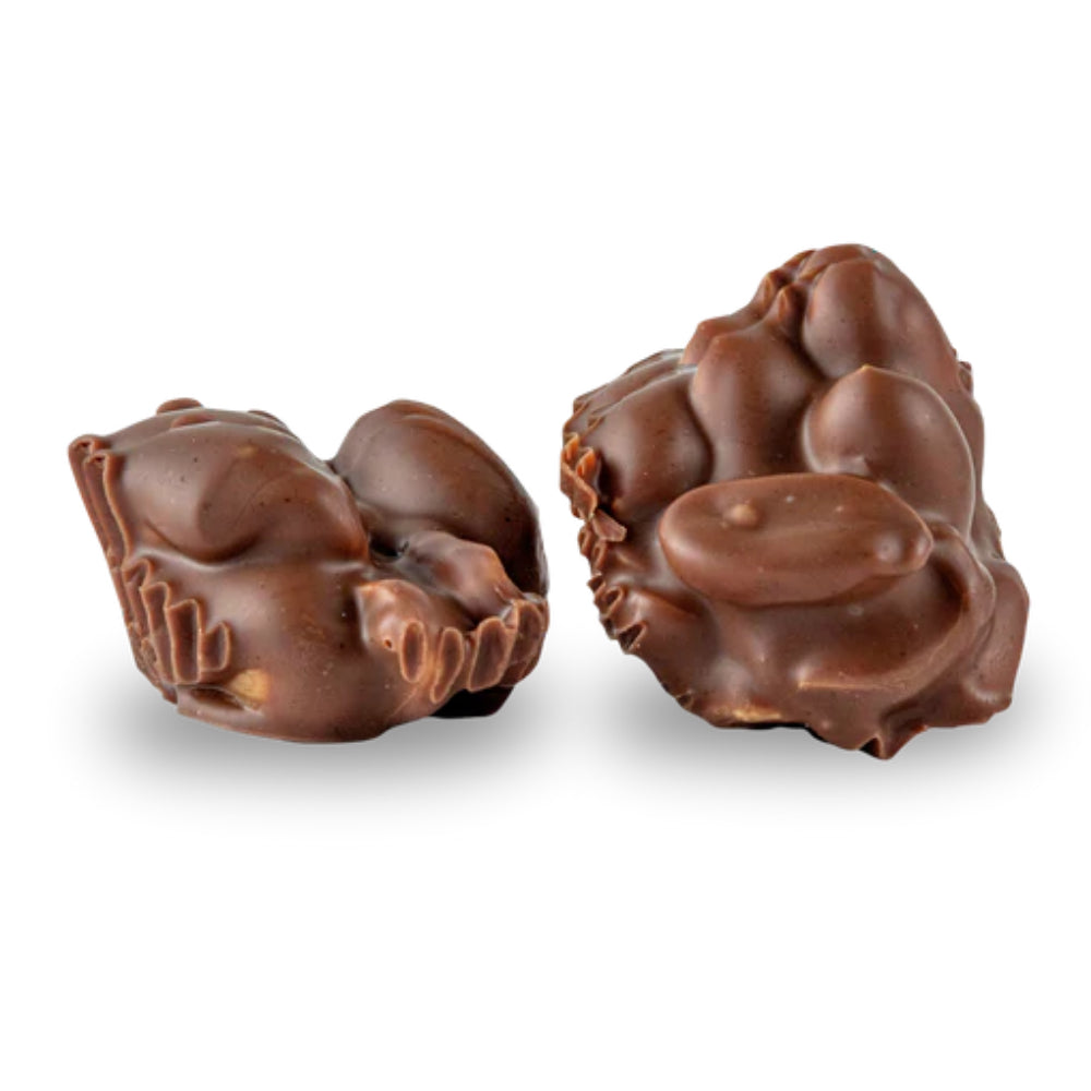 Bourbon Barrel Foods 4-Piece Box of Chocolate Bourbon Smoked Salt & Pepper Peanut Clusters