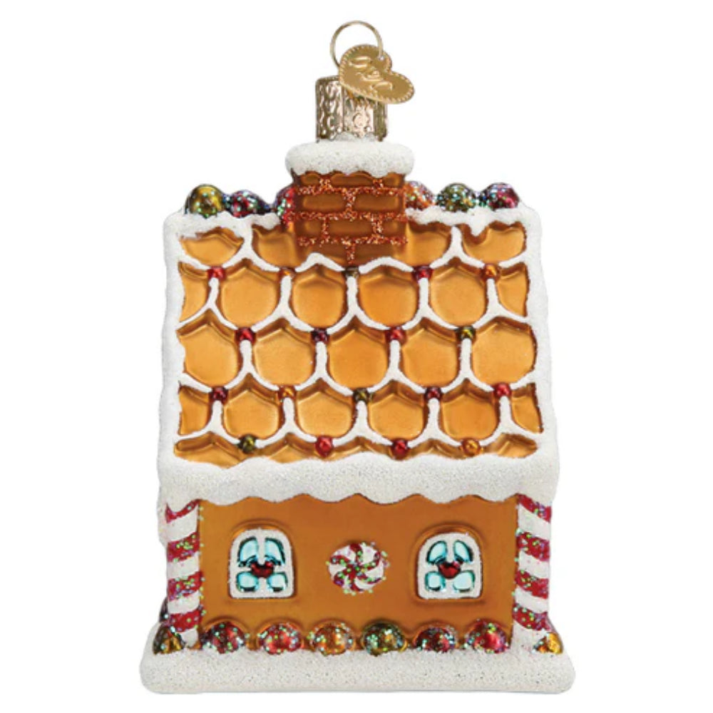 Old World Christmas Ornament: Delightful Sweet Gingerbread Cottage