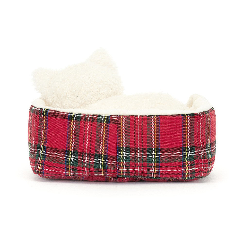 Jellycat Napping Puppy Stuffed Toy - Westie Breed