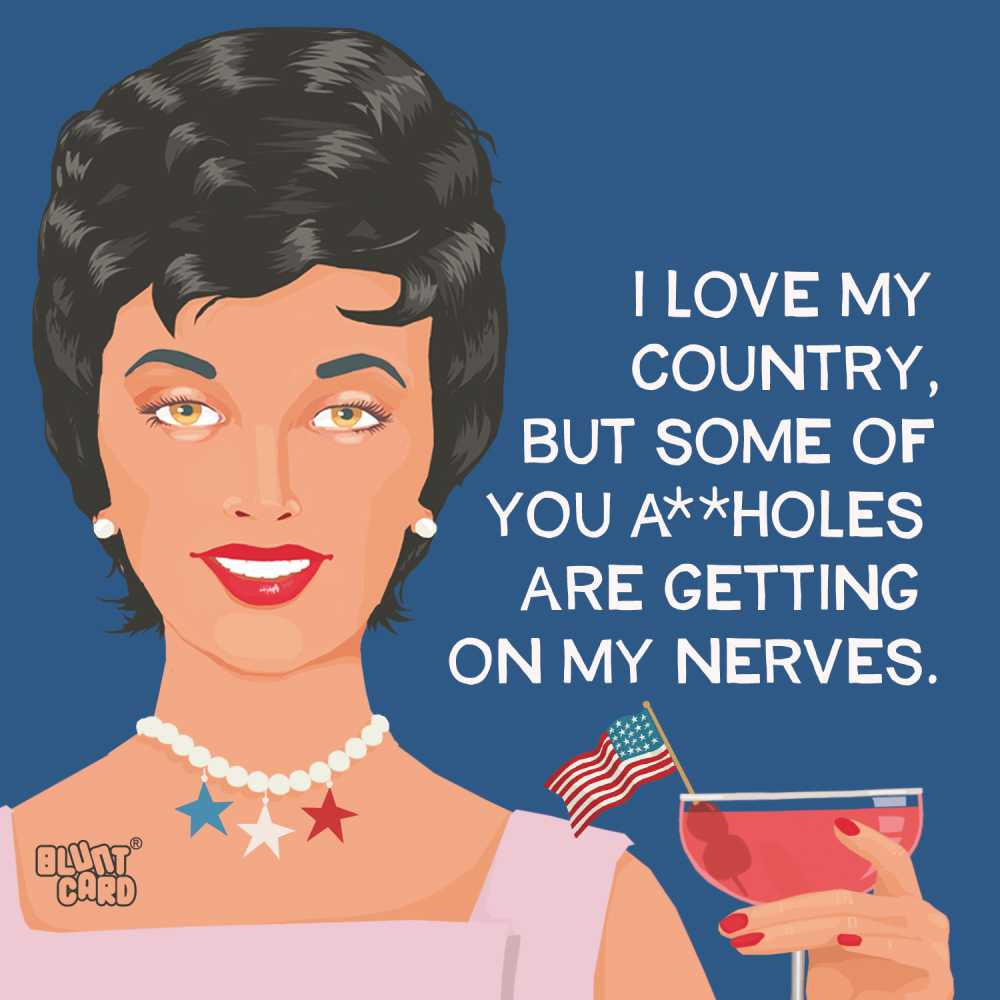 Paper Products Design Patriotic Beverage Napkins - Love My Country Style