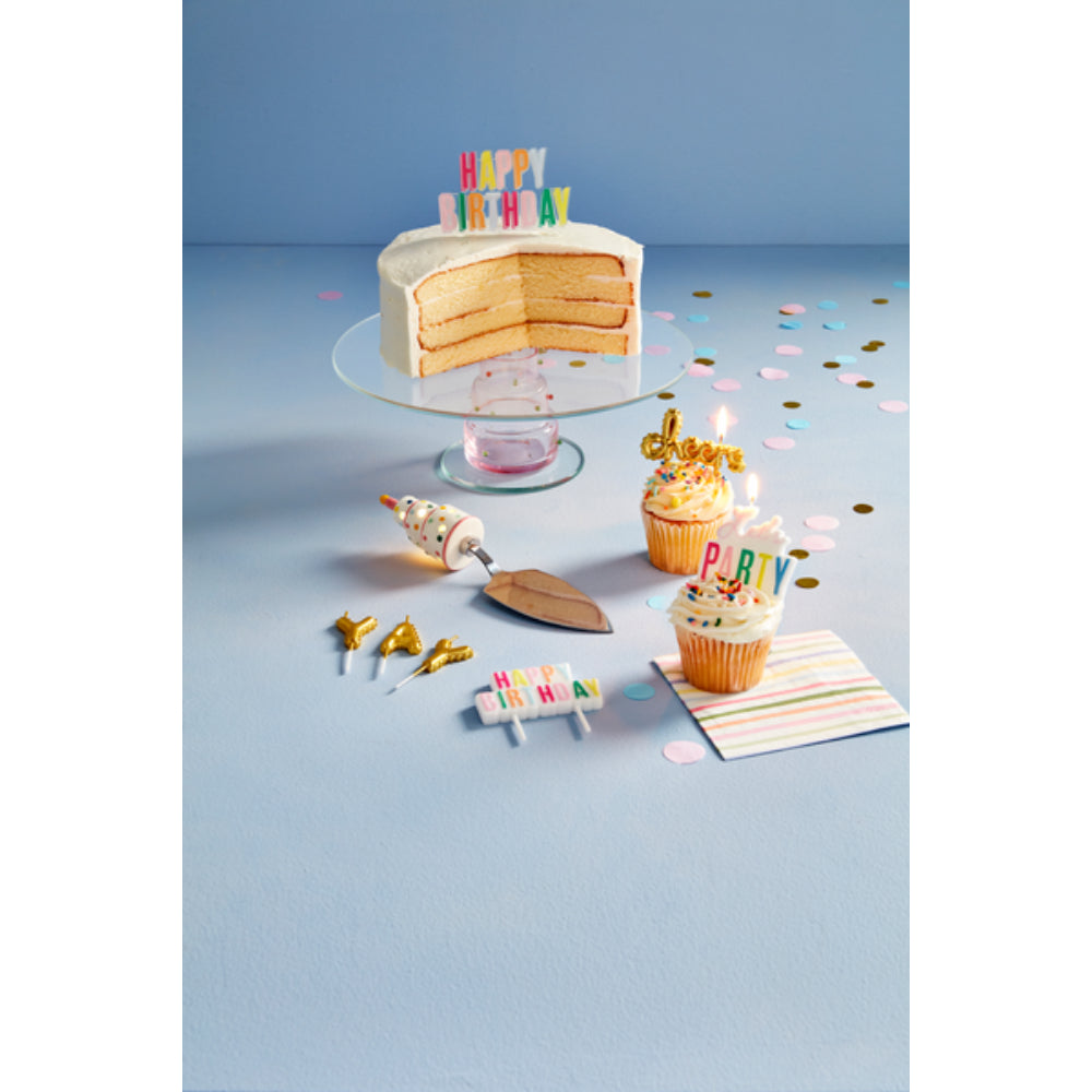 Mud Pie Musical and Light-Up Stainless Steel Cake Server for Birthday Celebrations