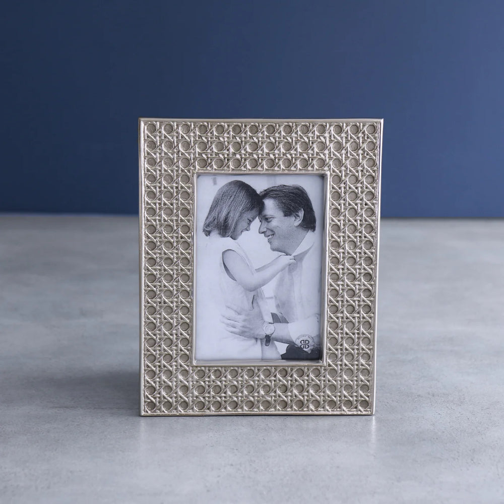 Beatriz Ball Gold Sierra Modern Rattan Frame - Ideal for Photos