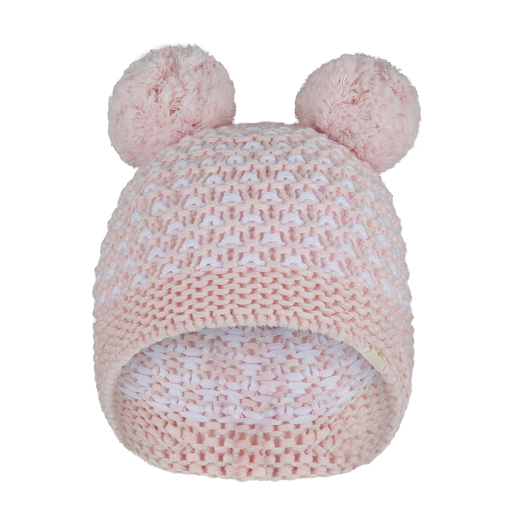 Millymook Soft and Breathable Baby Girl Kylie Peru Hat with Bunny Ears