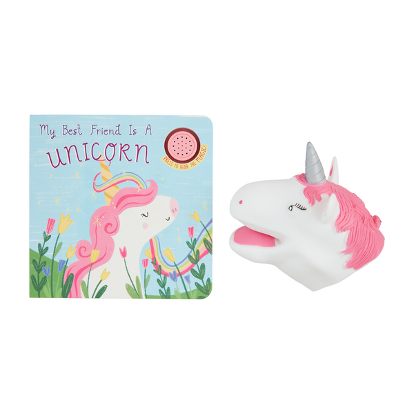 Mud Pie Captivating Unicorn Puppet Board Book for Kids