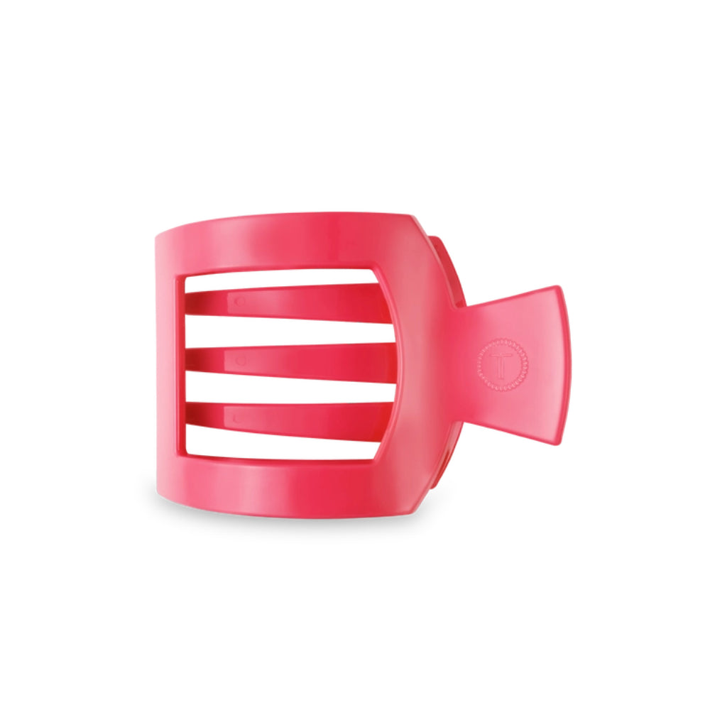 TELETIES Small Square Flat Boardroom Bikini Hair Clip for Thin to Medium Hair