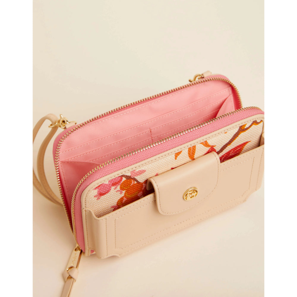 Spartina Versatile Multi - Function Crossbody Phone Bag in Richmond Hill Cream Color