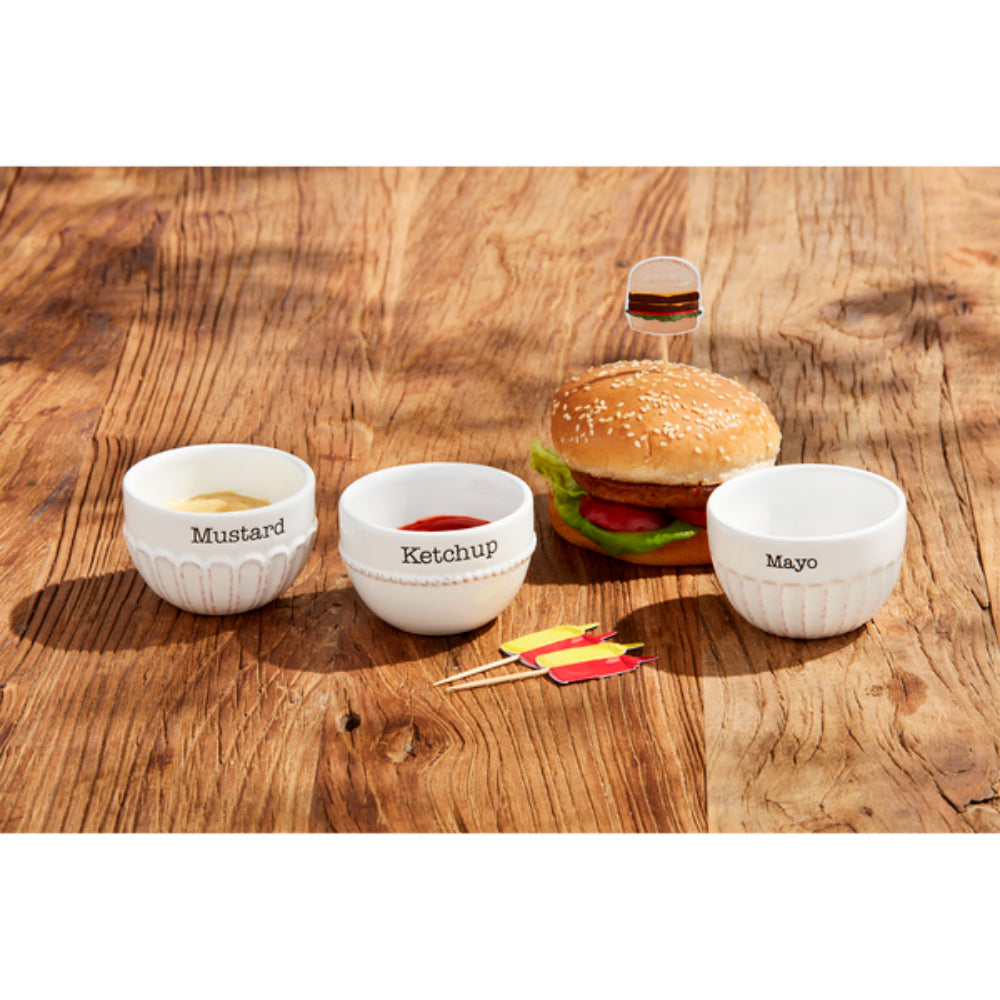 Mud Pie High - Quality Grill Condiment and Toothpick Set for Dining and Kitchen Use